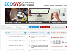 Tablet Screenshot of ecosys.gov.vn